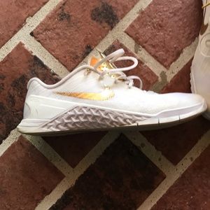 Nike Shoes - white and gold nike sneakers Nike Shoes - white and gold nike sneakers